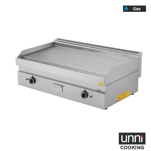 Gasgrillplatte – SMOOTH - 1100x650x320/880 mm - 12 kW