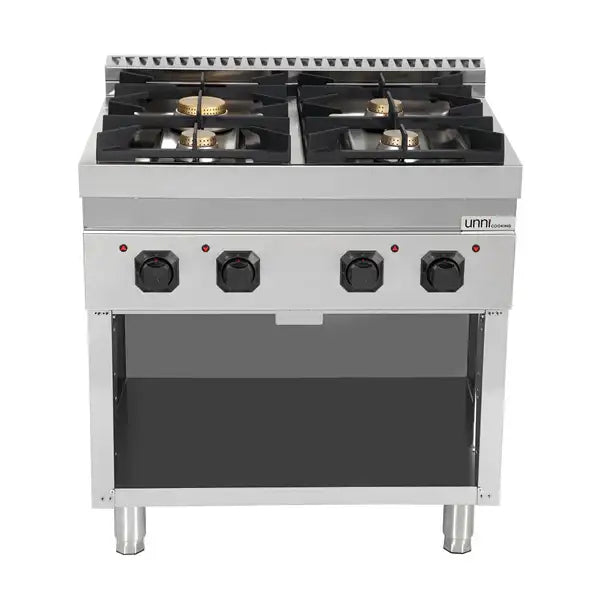 Gasherd - 800x700x850/900 mm - 4 Kochstellen - 28,5 kW