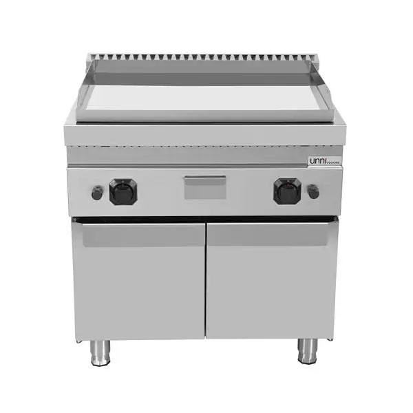 Gas-Grillplatte - 800x700x850/900 mm - Chrome - 13 kW