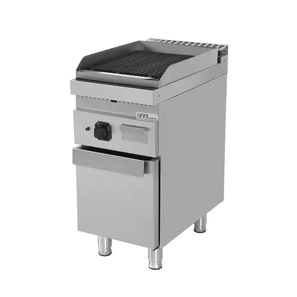 Gas-Lavasteingrill - 400x700x850/900 mm - 9 kW