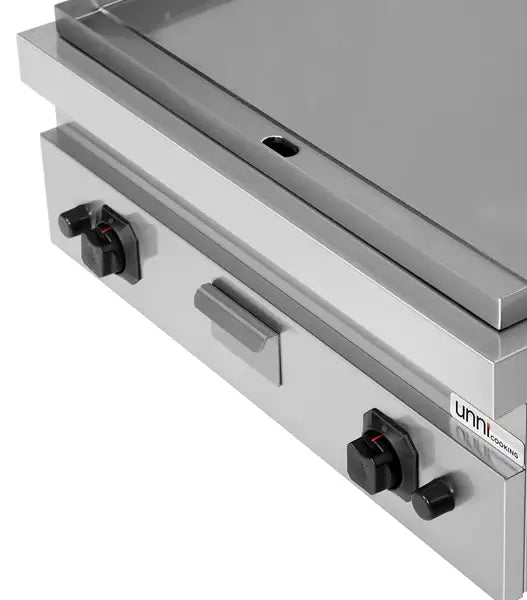 Gas-Grillplatte - 800x700x300 mm - glatt - 13 kW
