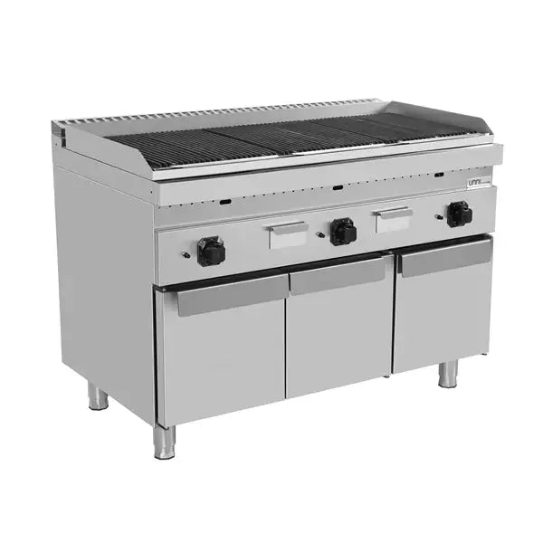 Gas-Lavasteingrill - 1200x700x850/900 mm - 27 kW