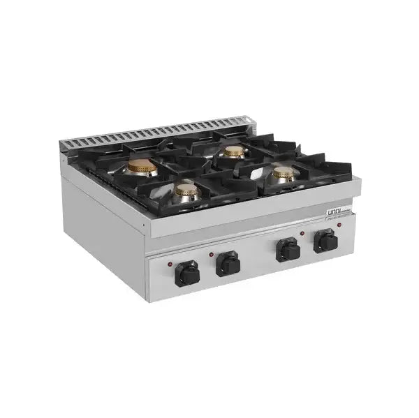 Gasherd - 800x700x350 mm – 28 kW – 4 Kochstellen