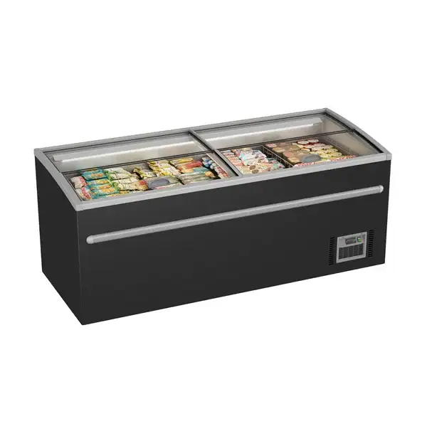 Supermarket chest freezer | 850L | Black
