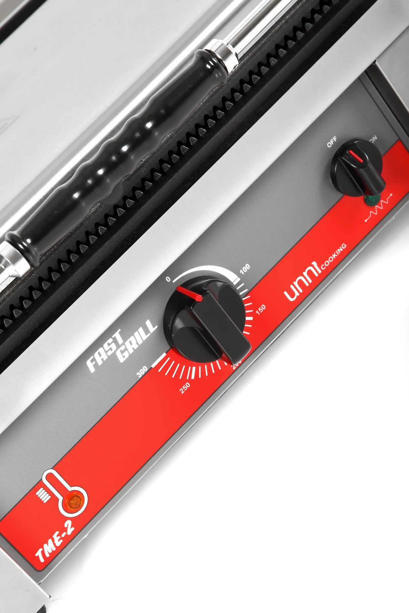 Professioneller Edelstahl Kontaktgrill für Gastronomie mit Temperaturregler, Gastro-Bedarf24