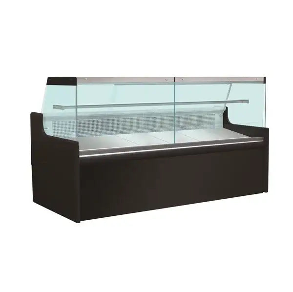 Refrigerated meat counter – 2480 mm with single shelf