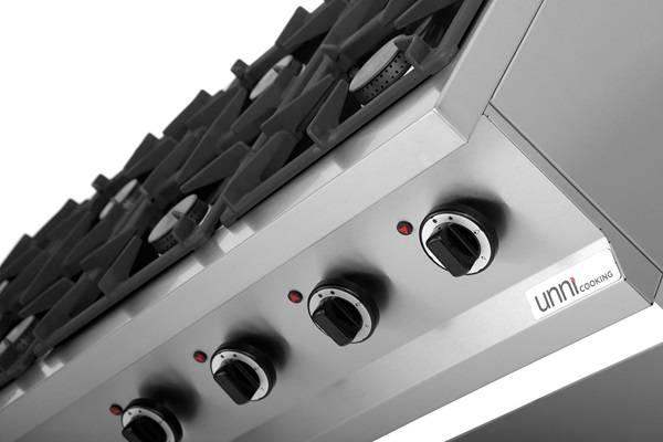 Gasherd - 1460x700x850/900 mm - 52 kW