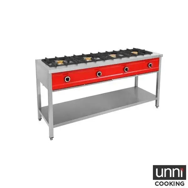 Gas Cooker – 1685x600x850 mm - 4x8 kW