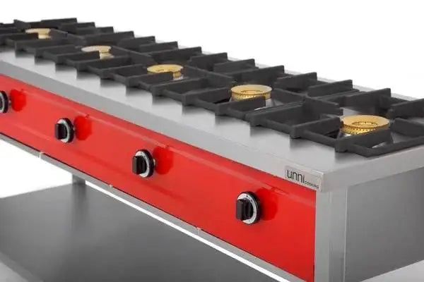 Gas Cooker – 2000x600x850 mm - 5x8 kW