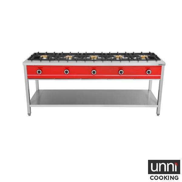 Gaskocher – 2000x600x850 mm - 5x8kW