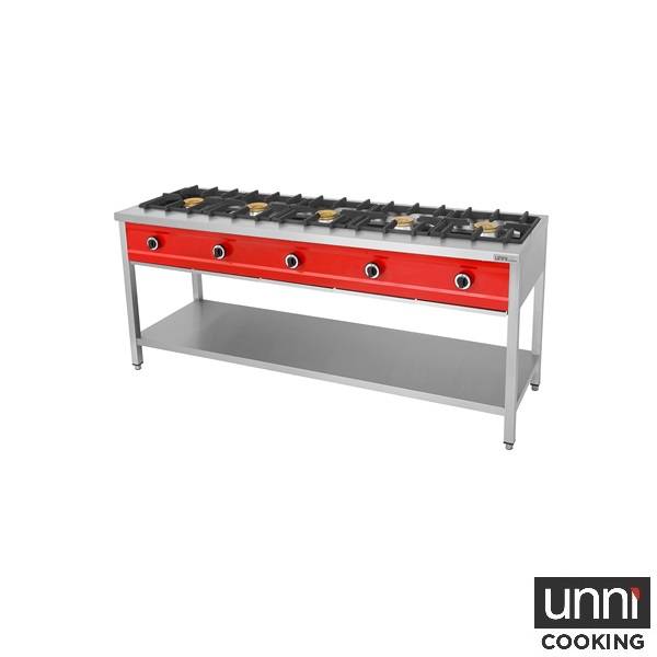 Gaskocher – 2000x600x850 mm - 5x8kW