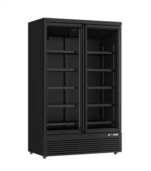 Kühlschrank | 1081L | Schwarz | 0°C bis +10°C | Lüfterkühlung | Gebremste Rollen
