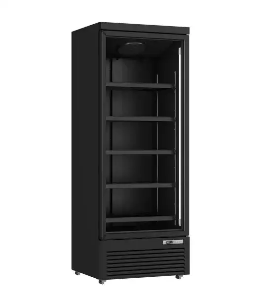 Kühlschrank | 614L | Schwarz | 0°C bis +10°C | Lüfterkühlung | Gebremste Rollen
