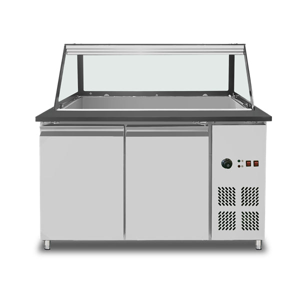 Bain-Marie-Theke – 3x GN 1/1 – 123 × 82 × 85,5 cm