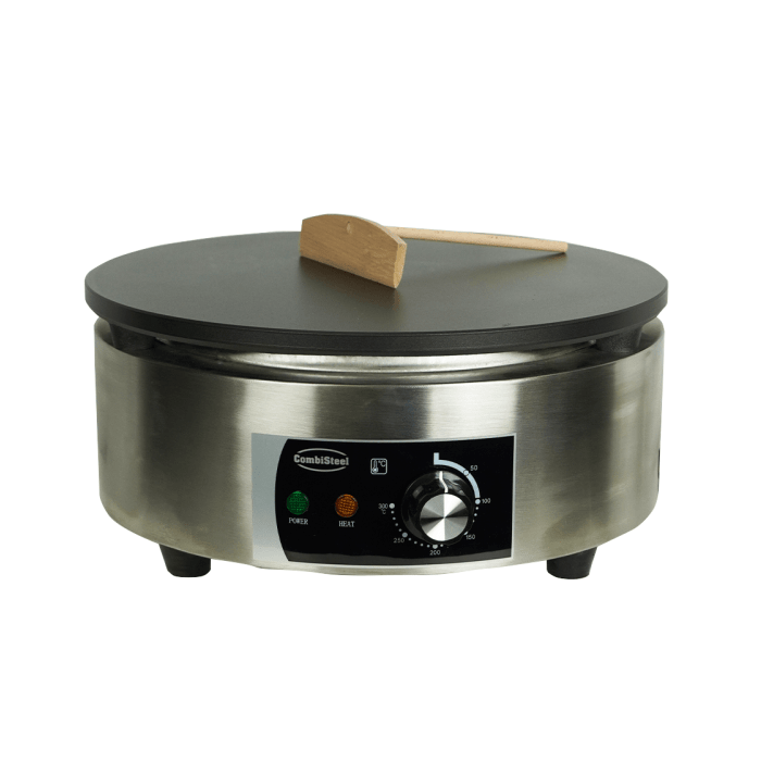 Crêpes - 1 Platte- Rund - 400x400x178 mm - 3 kW - Gastro-Bedarf24 GmbH
