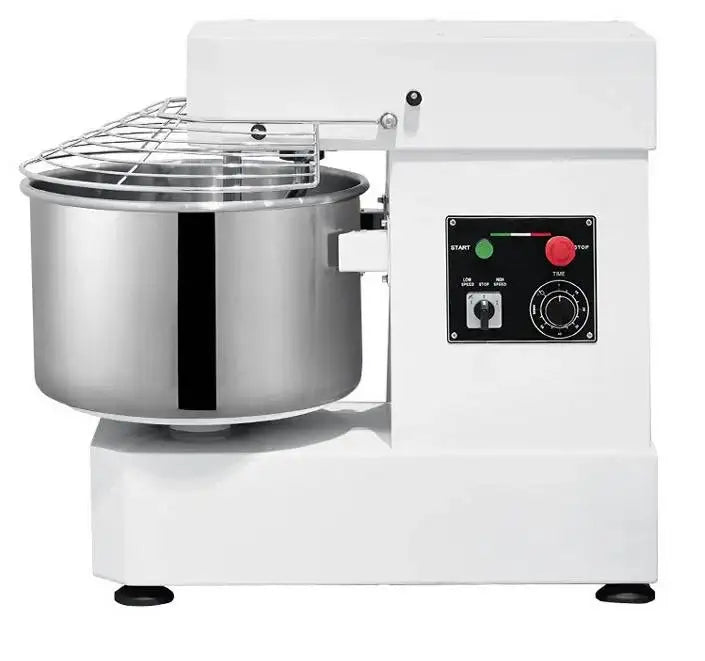 Gastronomie Teigknetmaschine aus Edelstahl mit Bedienfeld, ideal für Bäckerei und Küche