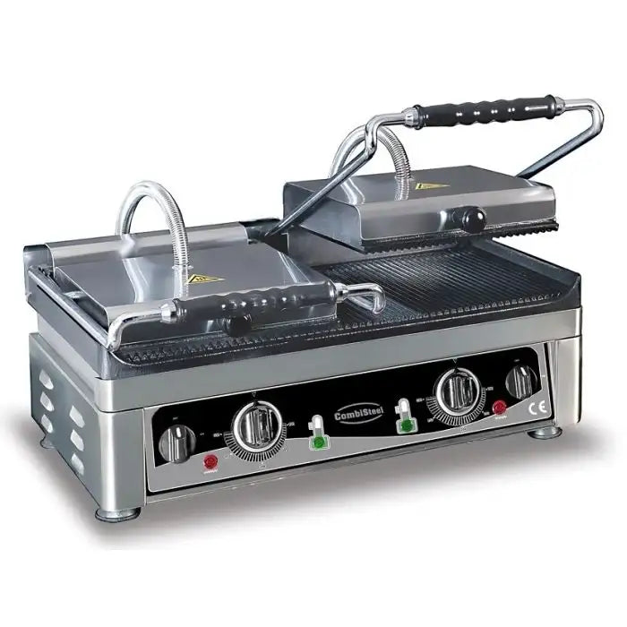 Doppel-Kontaktgrill - Gerillt - 560x430x300 mm - 3,5 kW - Gastro-Bedarf24 GmbH