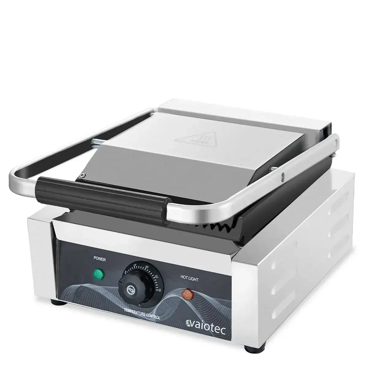 VaioTec Profi-Grill mit Temperaturregler und Edelstahl-Platten für Gastronomie