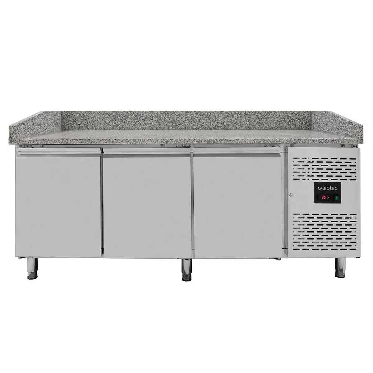 EASYLINE Pizza Refrigerator Table / 3-Door "Gray" incl. Cooling Attachment GN1/4, 2020 x 800 mm