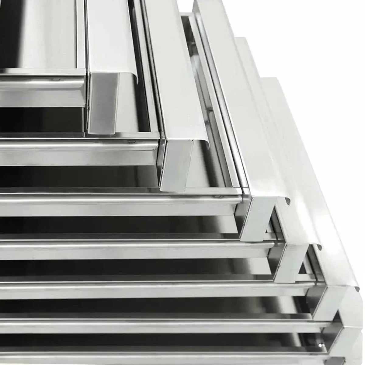 EASYLINE Pizzakühltisch 800 / 1-türig & 7 Schubladen "grau" inkl. Kühlaufsatz GN1/4
