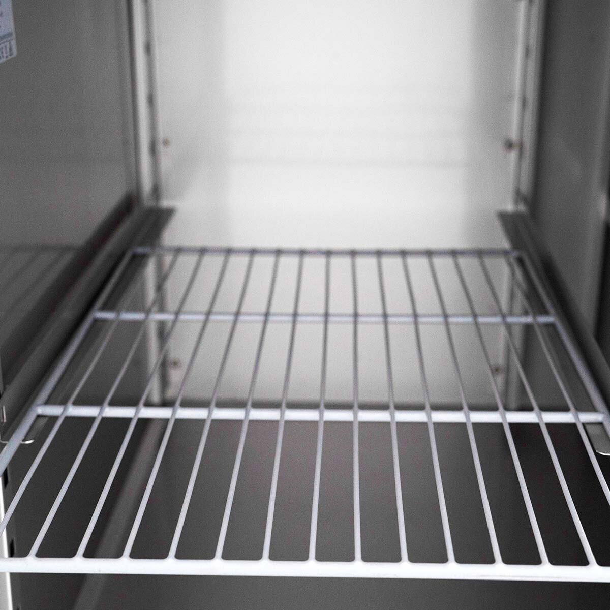 EASYLINE Pizzakühltisch 800 / 2-türig "schwarz" inkl. Kühlaufsatz GN1/3