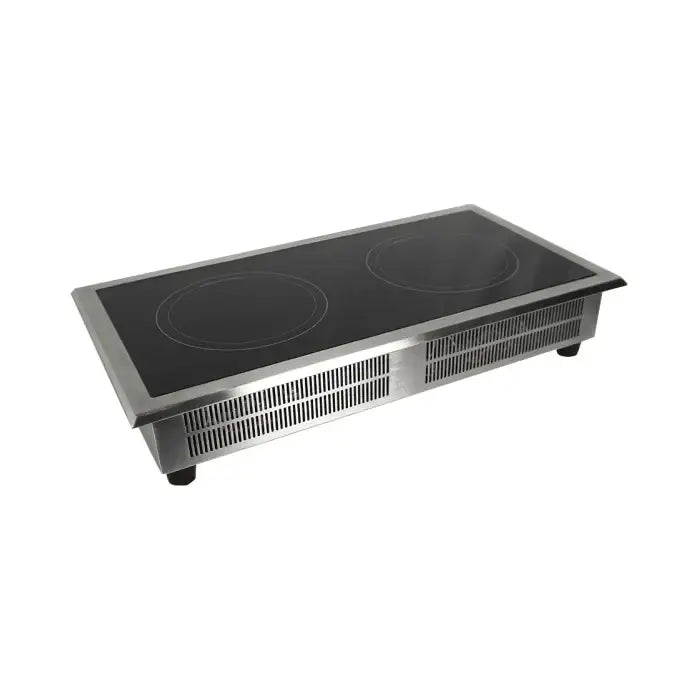 Einbau Induktionsherd 2 Zonen - 712x382x115 mm - 7 kW - Gastro-Bedarf24 GmbH