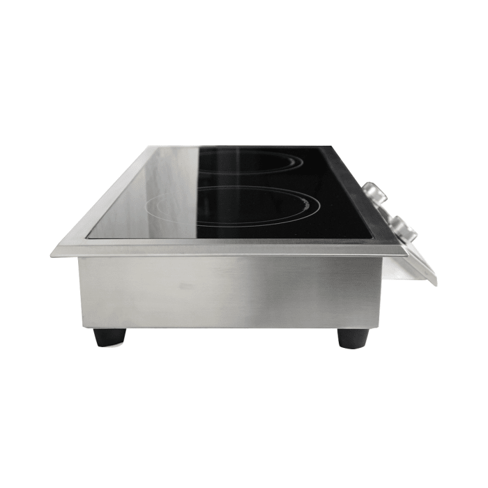 Einbau Induktionsherd 2 Zonen - 712x382x115 mm - 7 kW - Gastro-Bedarf24 GmbH