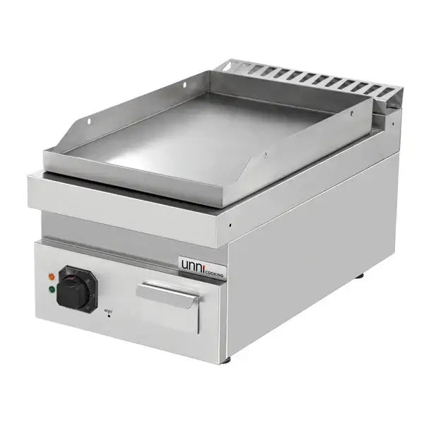 Elektrische Grillplatte - 400x700x350 mm – Glatt - 4,5 kW - Gastro-Bedarf24 GmbH
