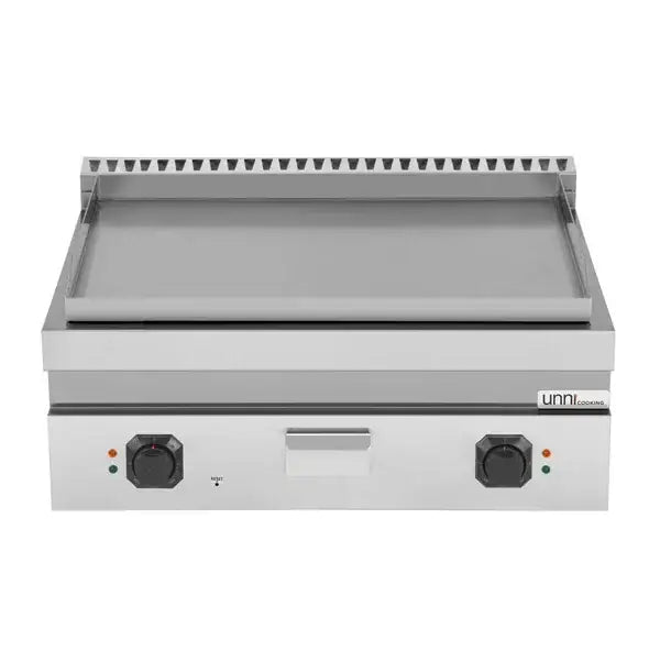 Elektrische Grillplatte - 800x700x350 mm – Glatt - 9 kW - Gastro-Bedarf24 GmbH