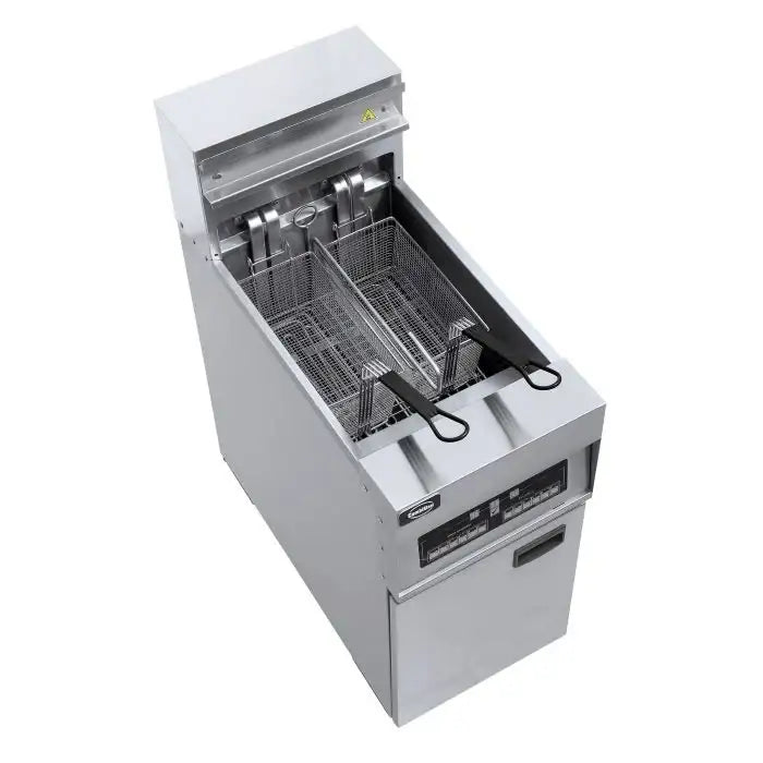 Elektro Fritteuse - 25 Liter - 400x800x1180 mm - 18 kW - Gastro-Bedarf24 GmbH