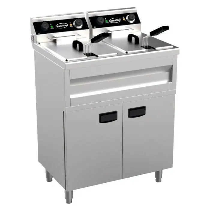 Elektro Fritteuse - 2x9 Liter - 695x530x970 mm - 6,6 kW - Gastro-Bedarf24 GmbH