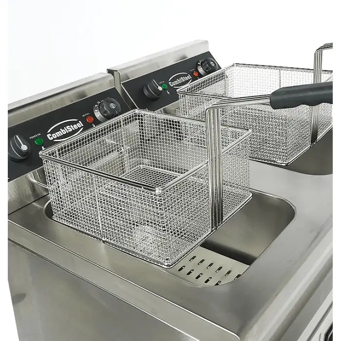 Elektro Fritteuse - 2x9 Liter - 695x530x970 mm - 6,6 kW - Gastro-Bedarf24 GmbH