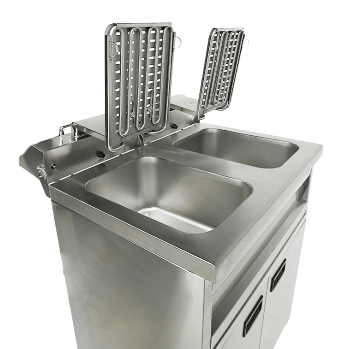 Elektro Fritteuse - 2x9 Liter - 695x530x970 mm - 6,6 kW - Gastro-Bedarf24 GmbH