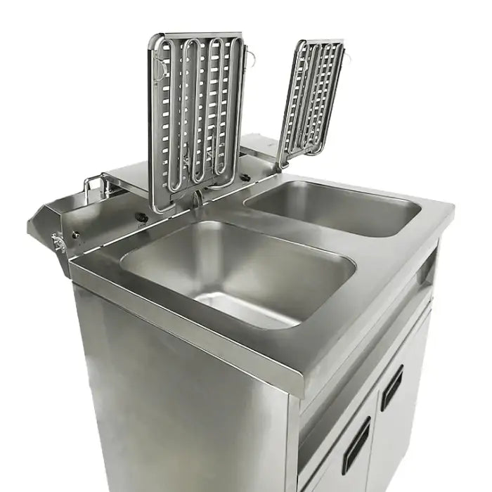 Elektro Fritteuse - 2x9 Liter - 695x530x970 mm - 6,6 kW - Gastro-Bedarf24 GmbH