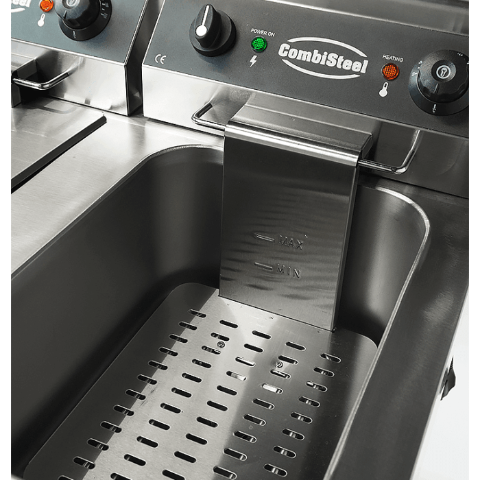 Elektro Fritteuse - 2x9 Liter - 695x530x970 mm - 6,6 kW - Gastro-Bedarf24 GmbH