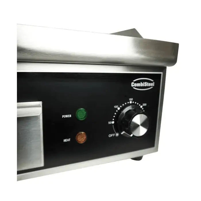 Elektro-Grillplatte - Gerillt - 360x450x220 mm - 2 kW - Gastro-Bedarf24 GmbH