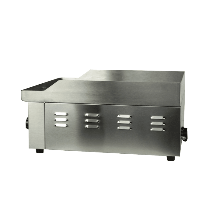 Elektro-Grillplatte - Gerillt - 360x450x220 mm - 2 kW - Gastro-Bedarf24 GmbH