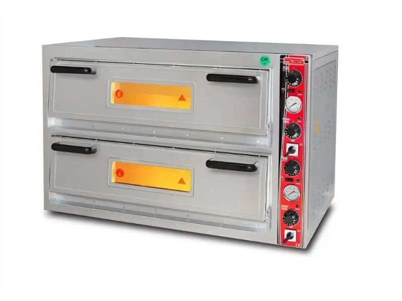 Elektro Pizzaofen Classic / 6+6x30 cm mit Thermometer / Breit / PO/9262 DE/T
