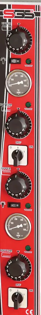 Elektro Pizzaofen Classic / 6+6x30 cm mit Thermometer / Breit / PO/9262 DE/T