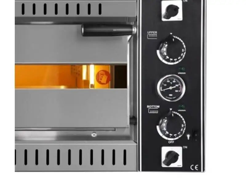 Elektro Pizzaofen mit Haube / 4+4x34 cm / PO/7070 DE - Vollschamott