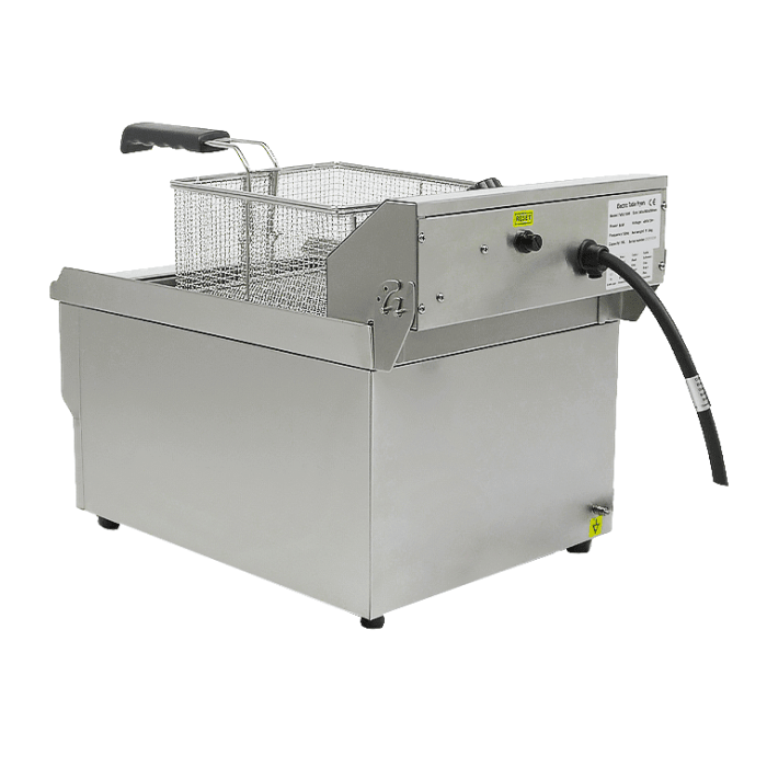 Elektro Tischfritteuse - 10 Liter - 340x560x380 mm - 5 kW - Gastro-Bedarf24 GmbH