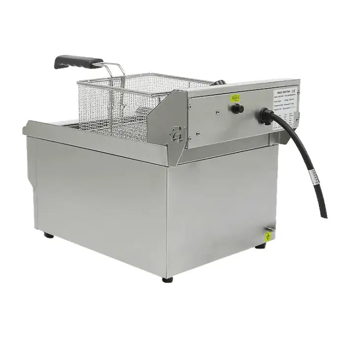 Elektro Tischfritteuse - 10 Liter - 340x560x380 mm - 5 kW - Gastro-Bedarf24 GmbH