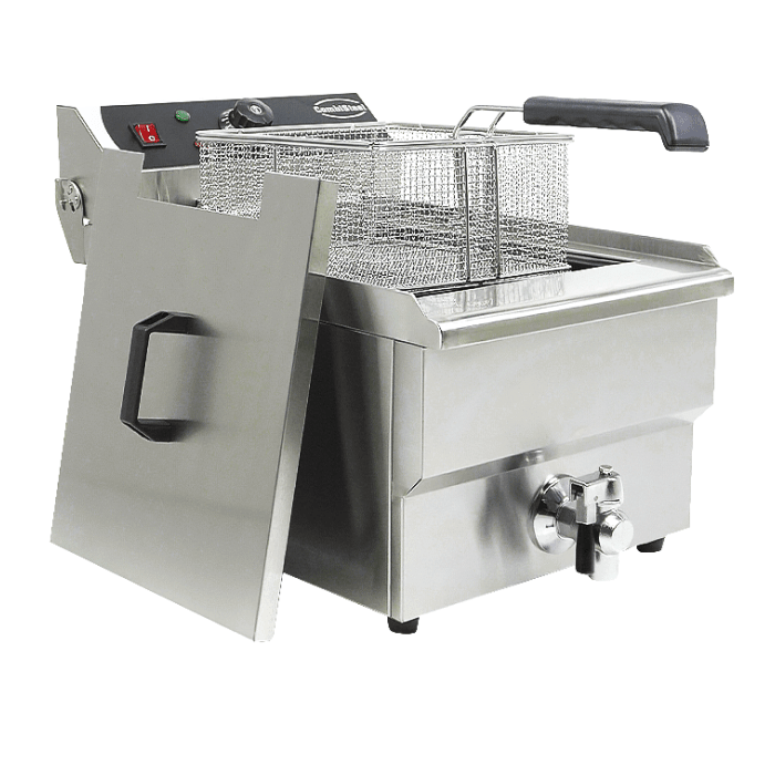 Elektro Tischfritteuse - 10 Liter - 340x560x380 mm - 5 kW - Gastro-Bedarf24 GmbH