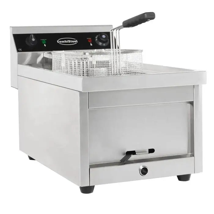 Elektro Tischfritteuse - 12 Liter - 400x700x328 mm - 9 kW - Gastro-Bedarf24 GmbH