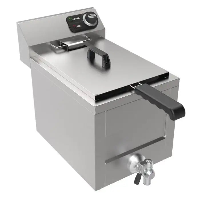 Elektro Tischfritteuse - 1x8 Liter - 305x545x405 mm - 3 kW - Gastro-Bedarf24 GmbH