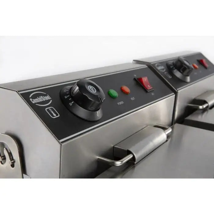 Elektro Tischfritteuse - 2x8 Liter - 630x505x355 mm - 6,6 kW - Gastro-Bedarf24 GmbH