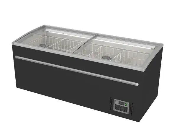 Supermarket chest freezer | 850L | Black