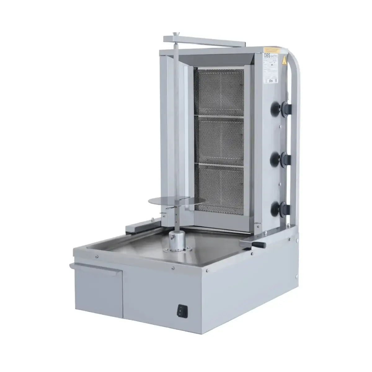Professioneller Dönergrill mit Edelstahlkonstruktion und Drehspieß für Gastronomie