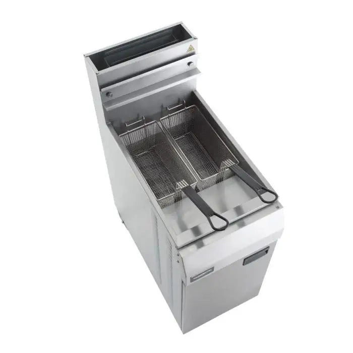 Gas-Fritteuse - 21 Liter - 400x800x1180 mm - 27 kW - Propangas - Gastro-Bedarf24 GmbH