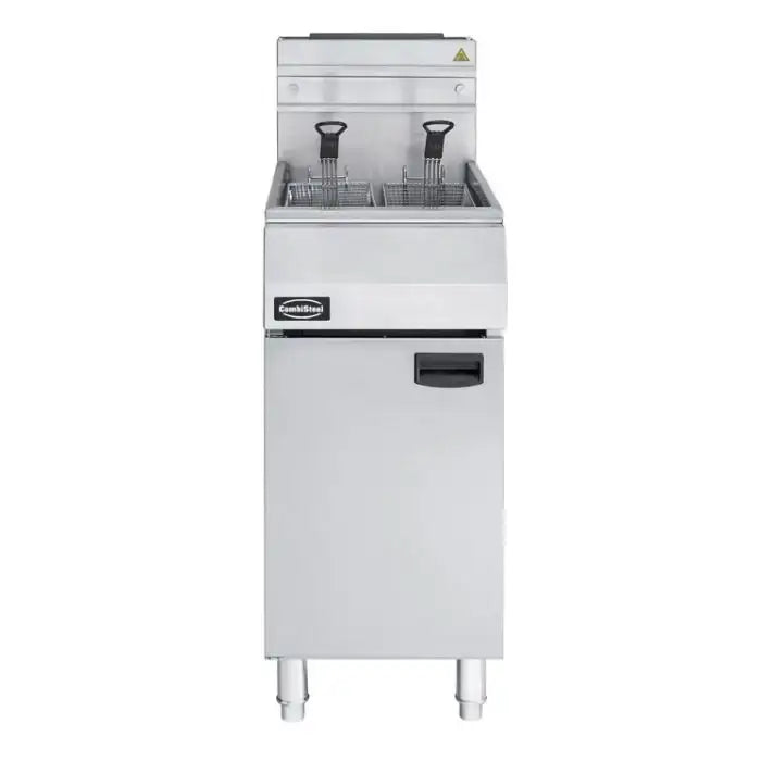 Gas-Fritteuse - 21 Liter - 400x800x1180 mm - 27 kW - Propangas - Gastro-Bedarf24 GmbH